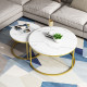 Marble Round Coffee Table D60 / D80, Black Marble Round Coffee Table D60 / D80, Black